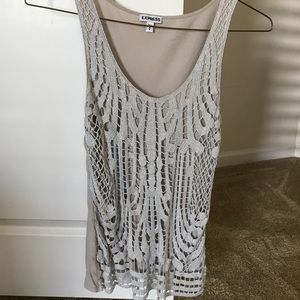 Express gray and silver tank